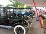 Cars at Bonnie Doons Ice Cream drive in.