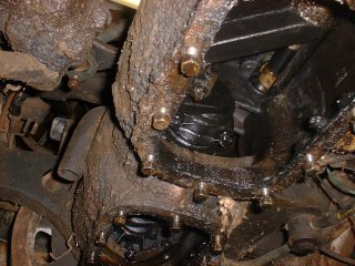 Bottom of engine